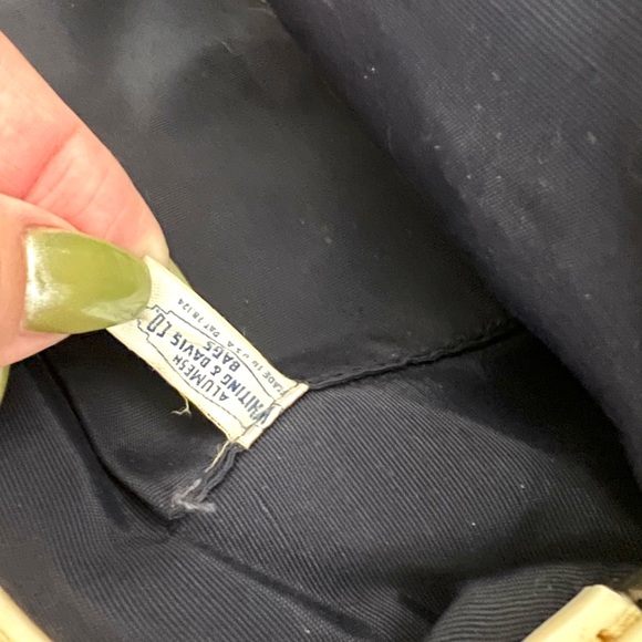 Vintage Whiting & Davis Co. Alumesh Ivory Celluloid Purse Chain Link Strap USA - Picture 5 of 7